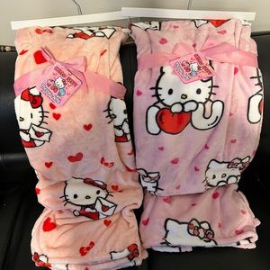 Hello Kitty Valentines Throw Blanket